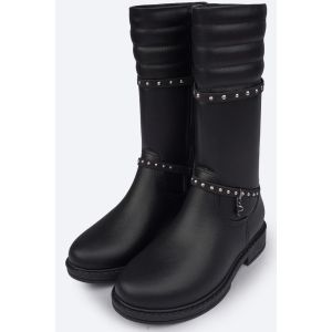 BOTA INFANTIL PAMPILI SAFIRA CANO LONGO TACHAS PRETAS 279107