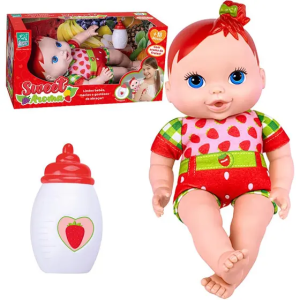 BONECA SWEET AROMA MORANGO SUPER TOYS 541