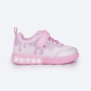 TENIS DE LED INFANTIL PAMPILI SNEAKER LUZ CANDY STRASS ROSA  670040