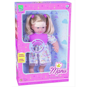 BONECA MANU FALA FRASES SUPER TOYS 460