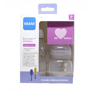 KIT MAMADEIRA MAM EASY START ANTICÓLICA MARRON 260ML+130ML