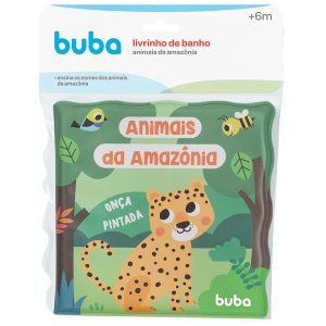 LIVRINHO DE BANHO ANIMAIS DA AMAZÔNIA BUBA