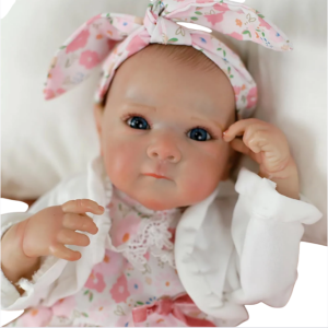 BONECA BEBE REBORN LAURA BABY BELLA 18" 100% VINIL