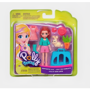 Boneca Polly Pocket Lila com sua Coelhinha