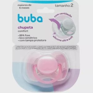 Chupeta Buba Comfort Tam.1 Rosa