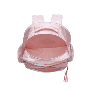 MOCHILA DE COSTAS  LILICA MENINA - ROSA  COM ESTAMPA ARCO-IRIS 971S04