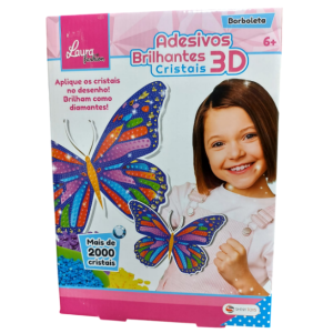 ADESIVOS BRILHANTES 3D CRISTAIS BORBOLETA