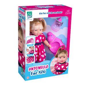 BONECA ANTONELA FAZ XIXI SUPER TOYS