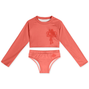 CONJUNTO DE PRAIA MANGA LONGA COM PROTEÇÃO SOLAR INFANTIL FEMININO LILICA