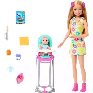 BONECA BARBIE BABA SKIPPER BABY SITTERS HTK35