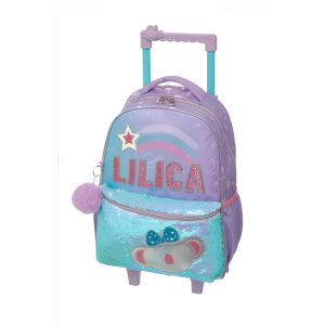 MOCHILA ESCOLAR CARRINHO LILICA RIPILICA  LILÁS 971AF01