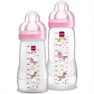 Kit Mamadeira MAM Easy Active™ Set - 270ml + 330ml Rosa