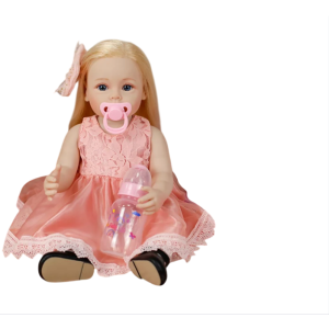 BONECA BEBE REBORN LAURA BABY LISA 18" 100% VINIL