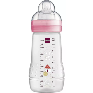 Mamadeira MAM Easy Active™ 270ml Rosa Transparente