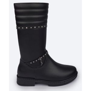 BOTA INFANTIL PAMPILI SAFIRA CANO LONGO TACHAS PRETAS 279107