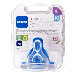 Bico X para Mamadeiras MAM - Fluxo Super Rápido - 6+ meses