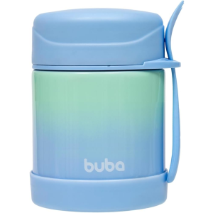 POTE TÉRMICO COM COLHER BUBA AZUL BEBÊ